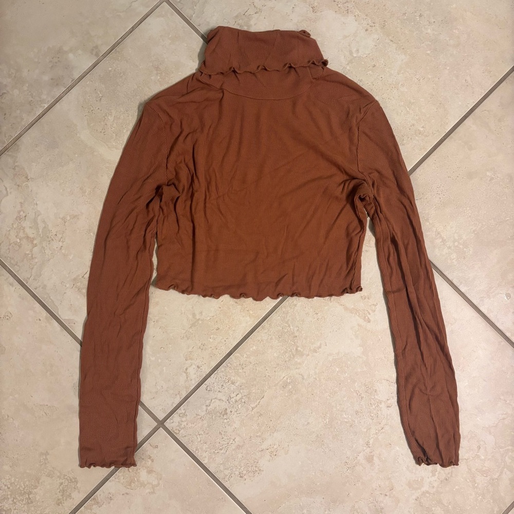 Wild Honey Burnt Orange Crop Top